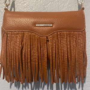 Rebecca Minkoff Brown Leather Fringe Wallet Bag